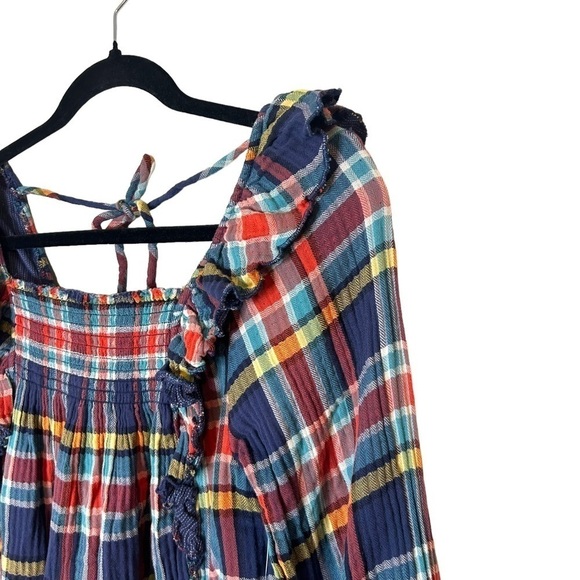 Free People Sienna Plaid Pullover Blouse - Picture 12 of 14